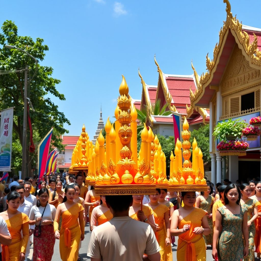 ความเป็นมาประเพณีแห่เทียน