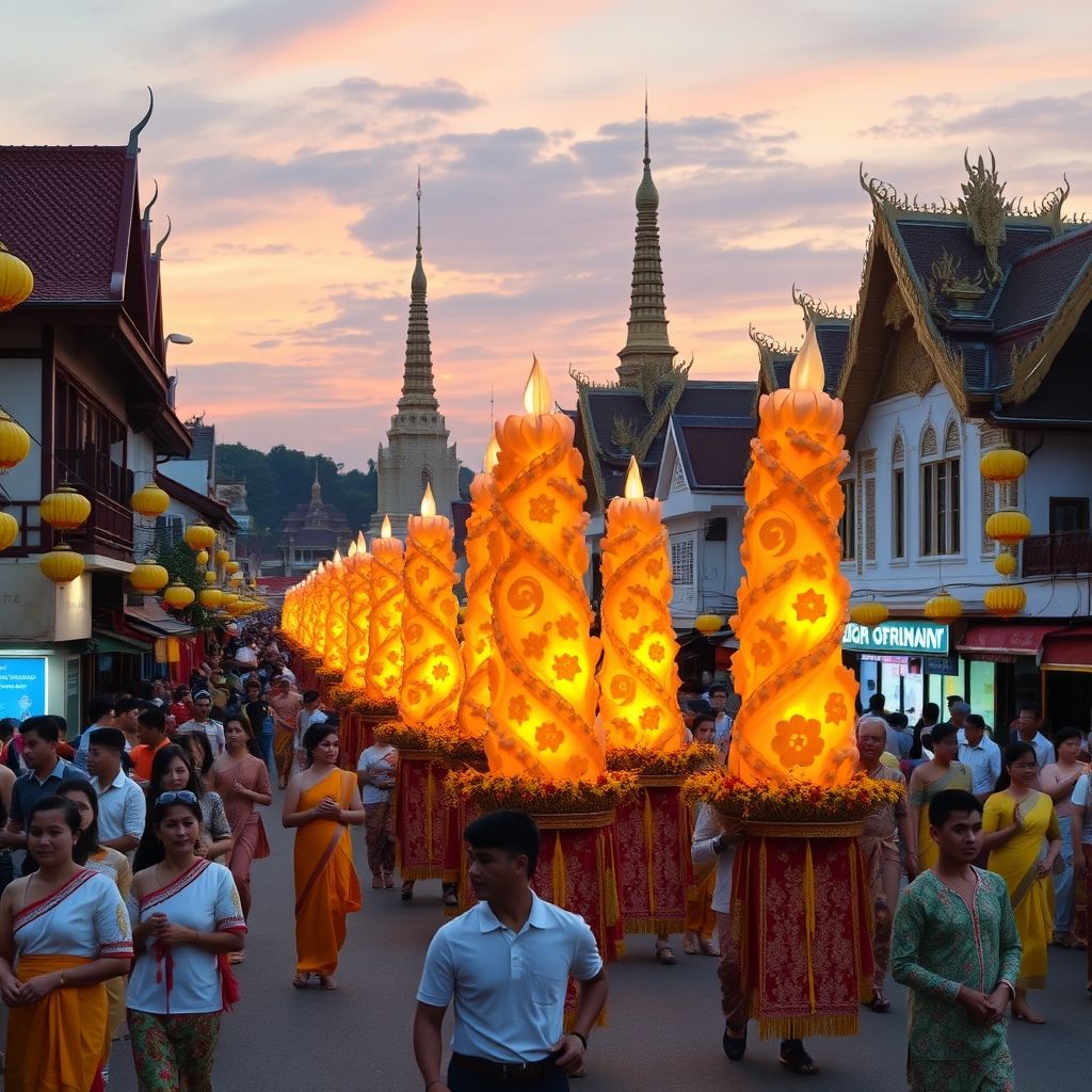 จังหวัดไหนดังเรื่องแห่เทียน