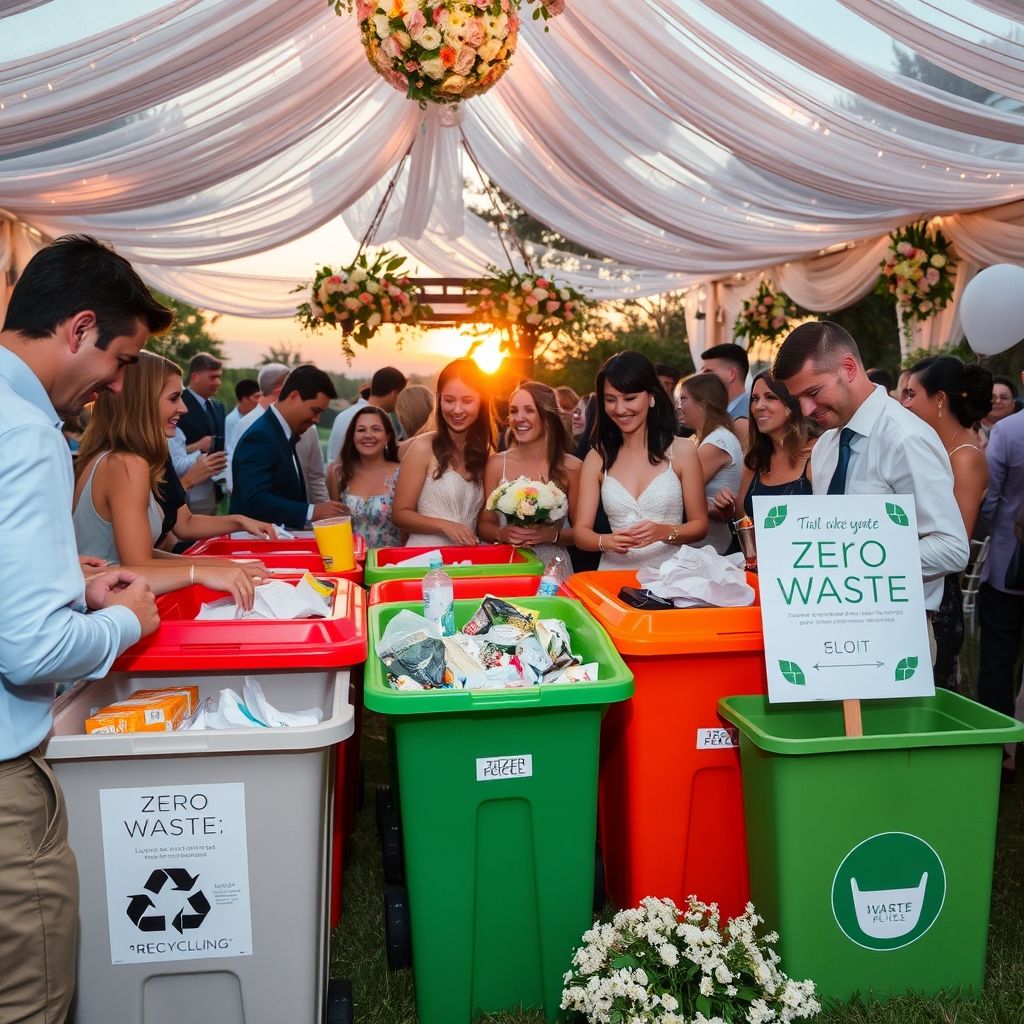 จัดการขยะให้เป็นศูนย์ที่งานแต่ง