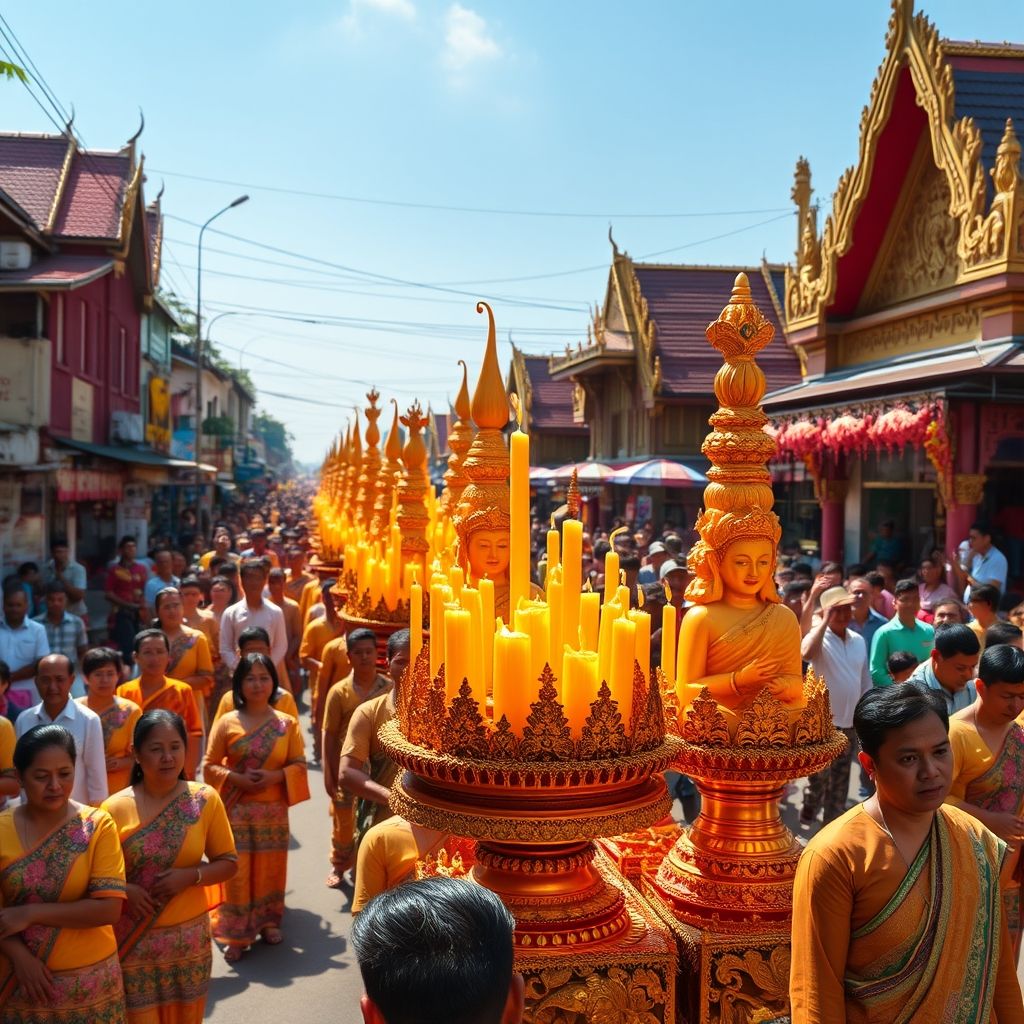 ประเพณีแห่เทียนพรรษา