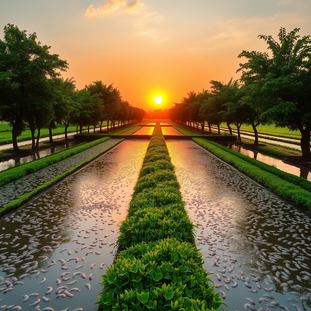 ฟาร์มกุ้งแม่น้ำแสนอร่อย