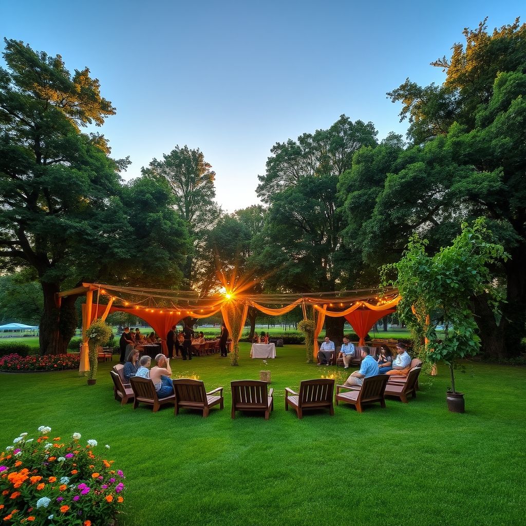 สถานที่จัดงานกลางแจ้งแบบยั่งยืน