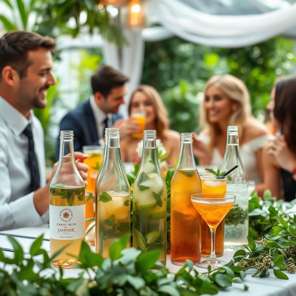 เครื่องดื่มที่เป็นมิตรกับโลกในงานแต่ง