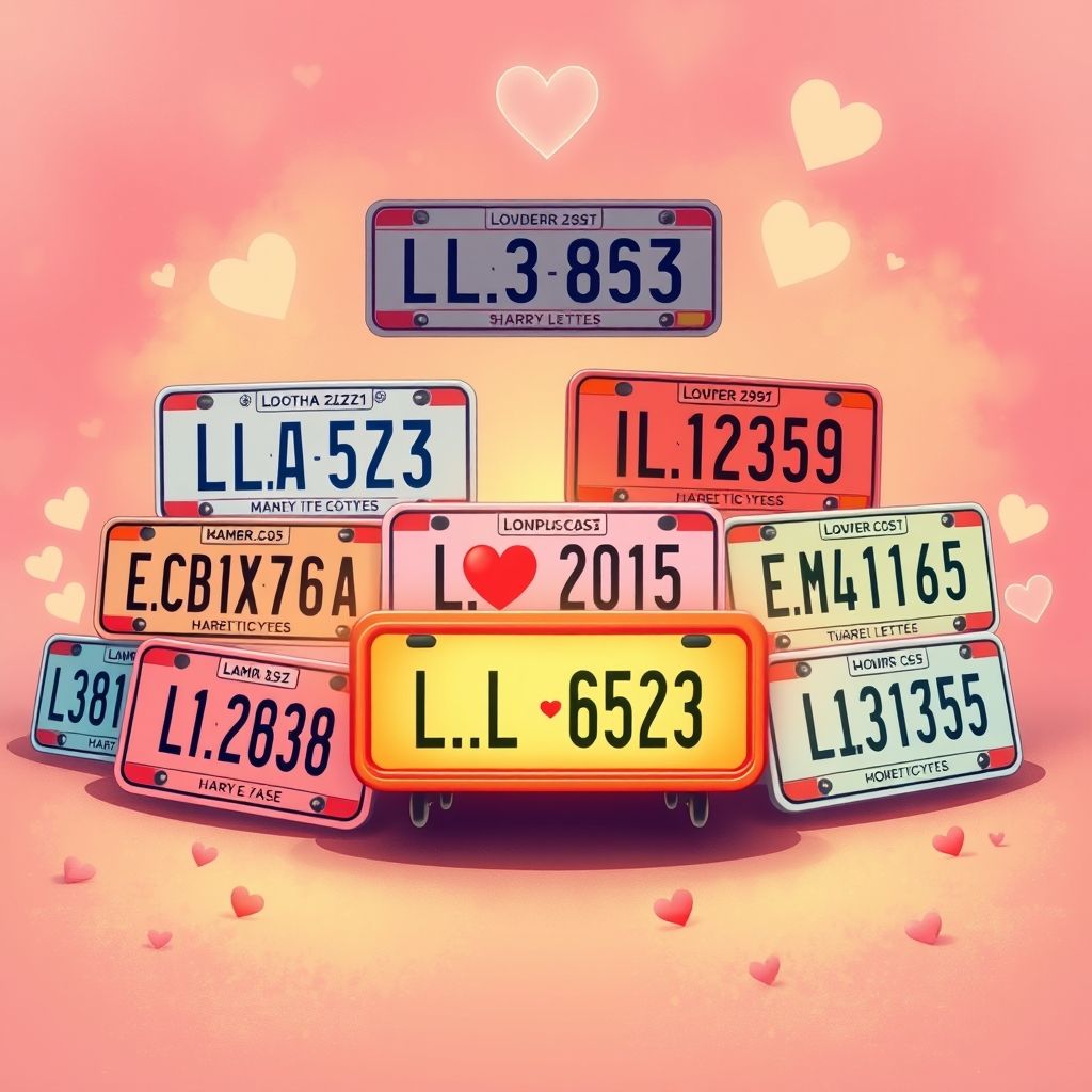 เลขทะเบียนรถที่เหมาะกับดวงความรักของคุณ
