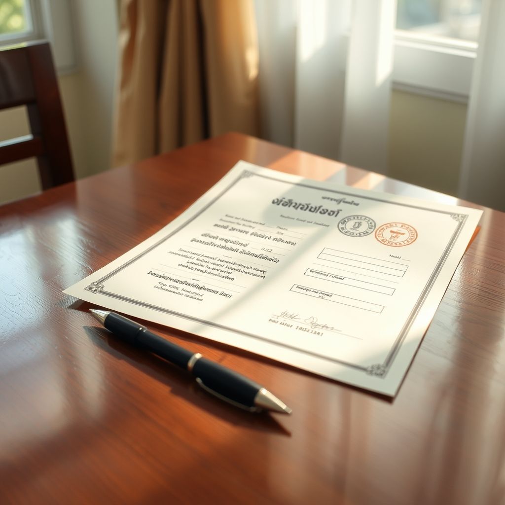 เอกสารสำคัญในการจดทะเบียนสมรส