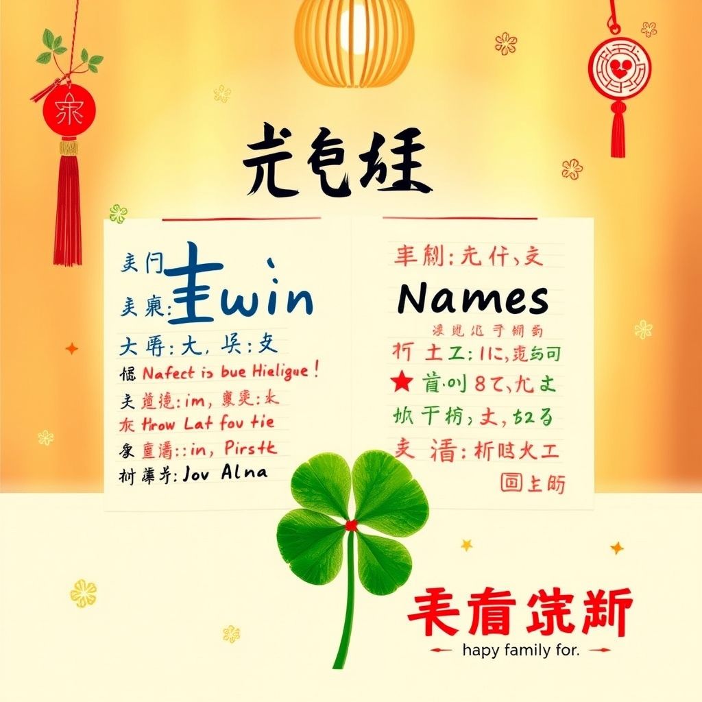 แนะนำการตั้งชื่อแฝดเพื่อความสุขและโชคดี