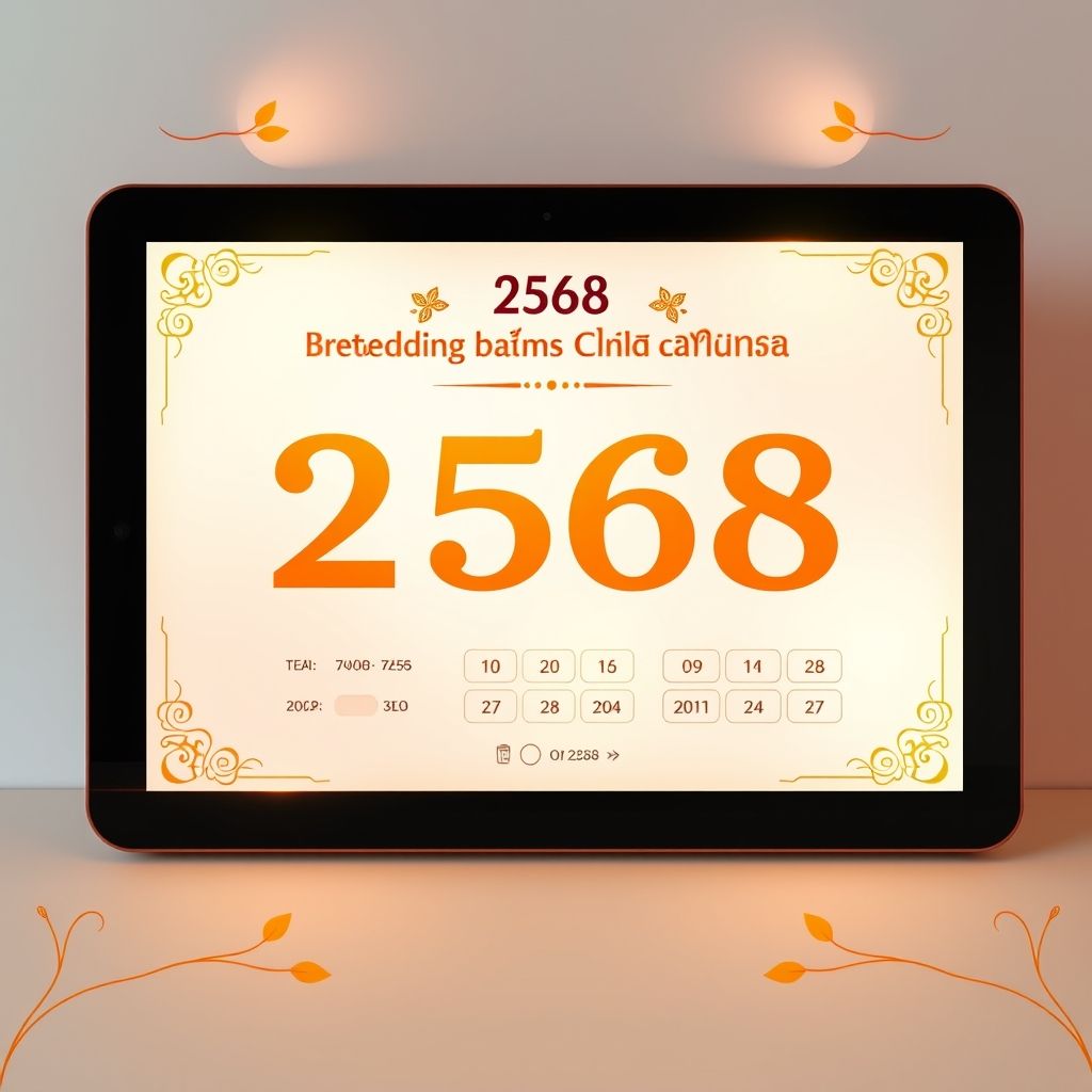 โปรแกรมคํานวณฤกษ์แต่งงาน2568